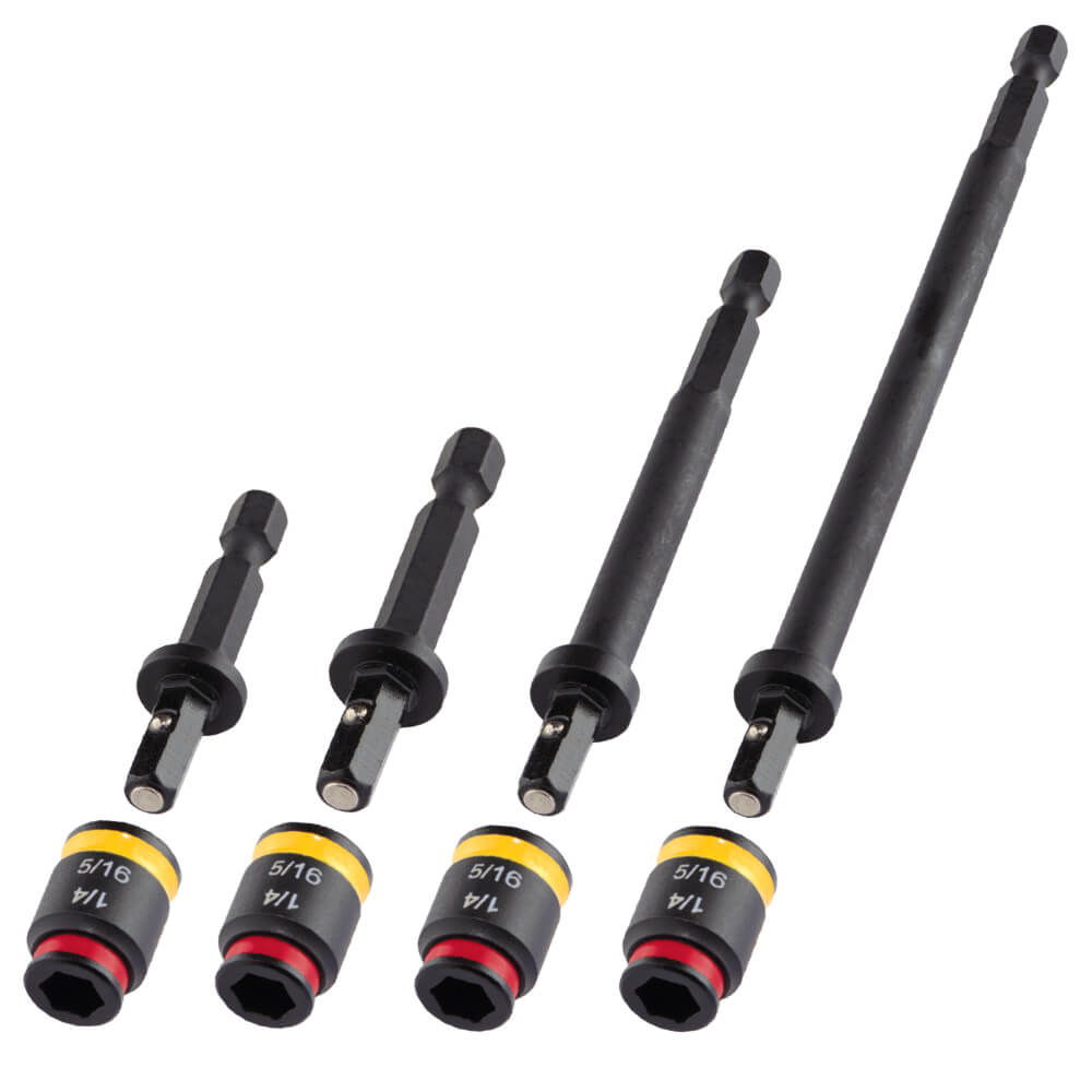3-Pack 1/4 & 5/16 x 2 Reversible Dual-Sided Hex Chuck Driver MSHC 
