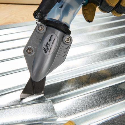 TurboShear® – Corrugated Metal Roof Cutting Drill Attachment