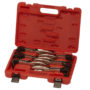 Six Malco Axial Pliers in a Durable Red Case.