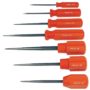 A group of all 7 orange scratch awls from Malco