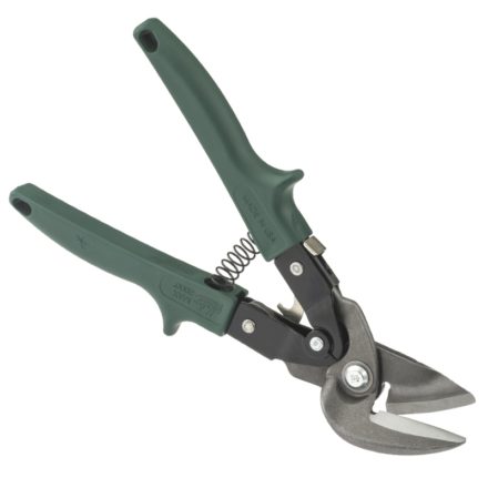 Malco Products Max 2000 Offset Aviation Snips with green handles